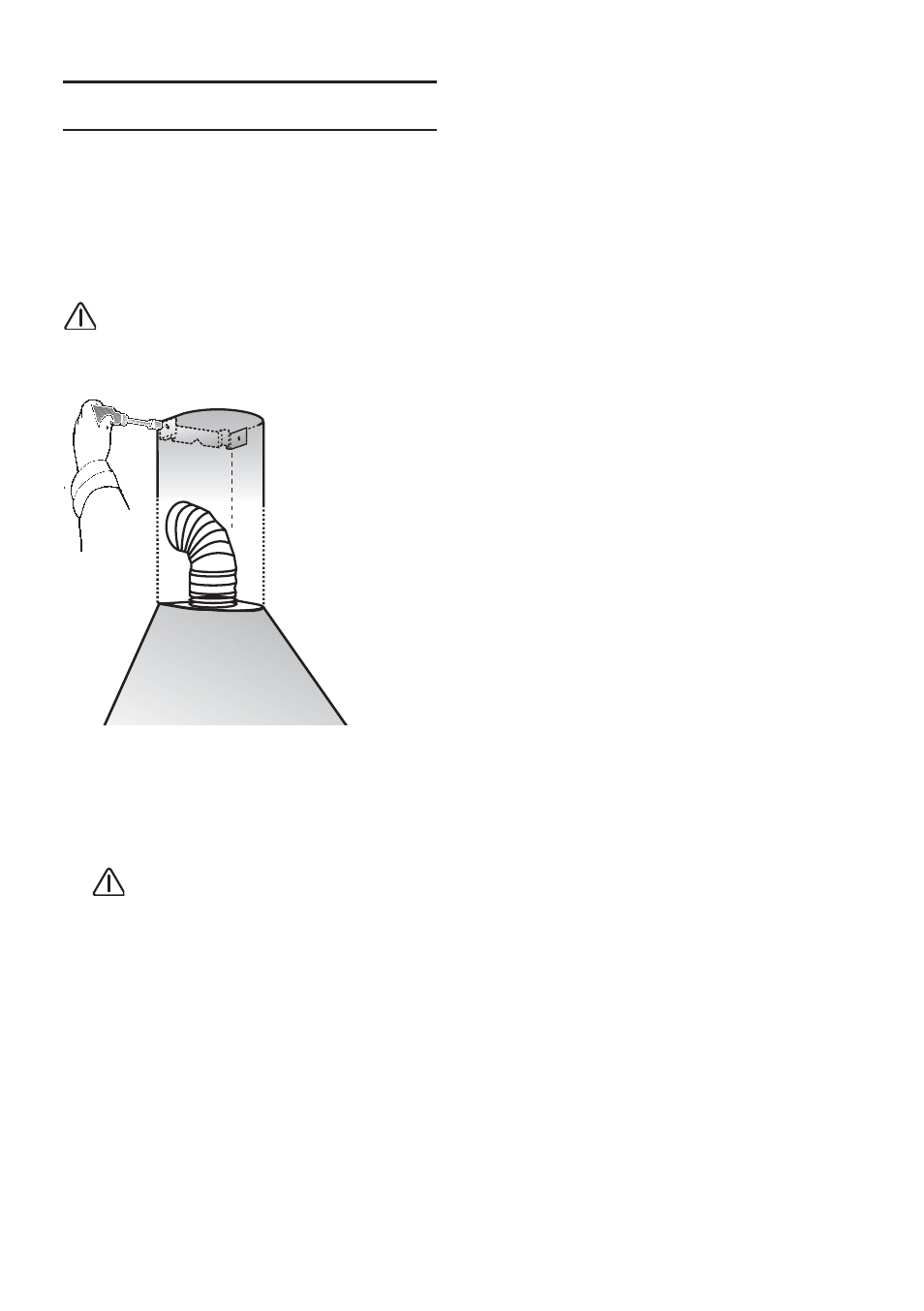 Instalación | Bosch DWA091450 - inox Hotte décorative murale 90 cm User Manual | Page 28 / 68