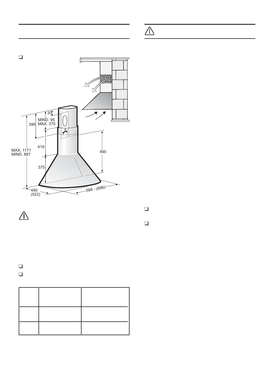 Antes da instalação, Conexão eléctrica, Modalidade ar reciclado | Bosch DWA091450 - inox Hotte décorative murale 90 cm User Manual | Page 31 / 68