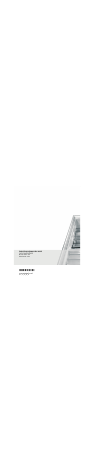 Bosch KIR18V20FF Réfrigérateur intégrable Confort Fixation de porte par glissières User Manual | Page 63 / 63