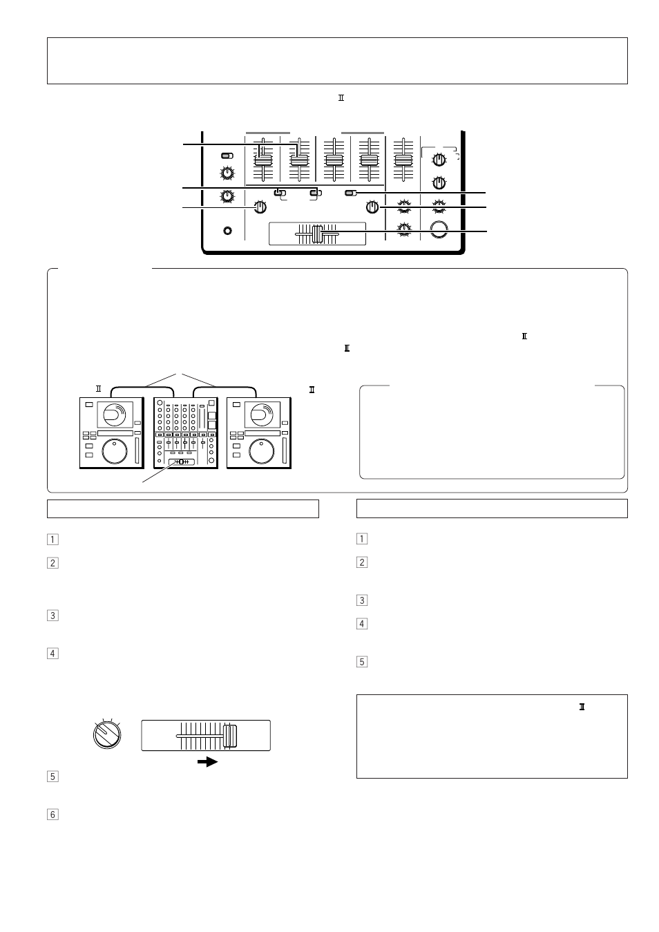 Using the fader start function, Starting the cross fader, Starting the channel fader | Fader start play, Assign a | Pioneer DJM-500 User Manual | Page 17 / 20