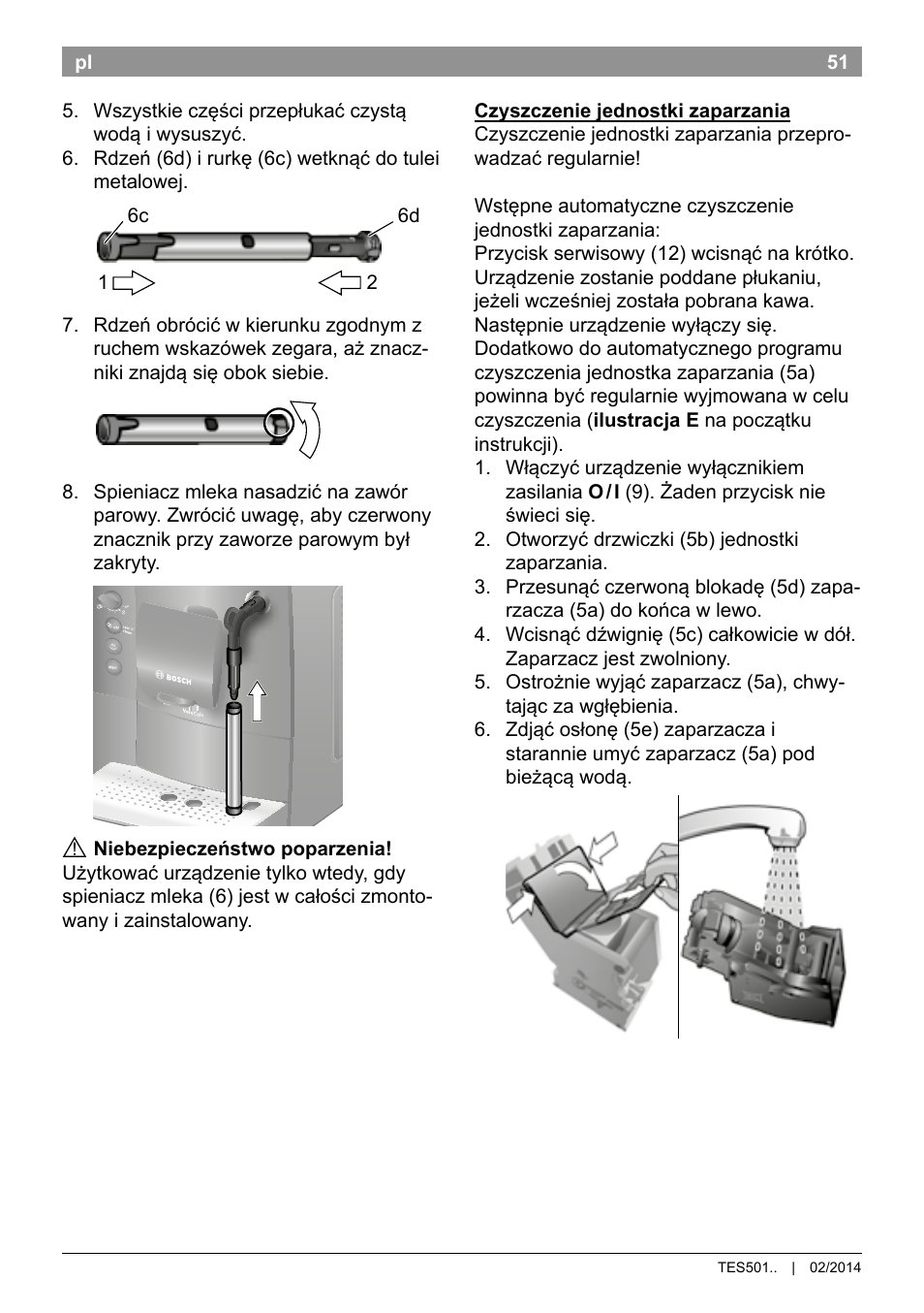 Bosch TES50129RW VeroCafe Machine à café Expresso automatique Noir User Manual | Page 55 / 122