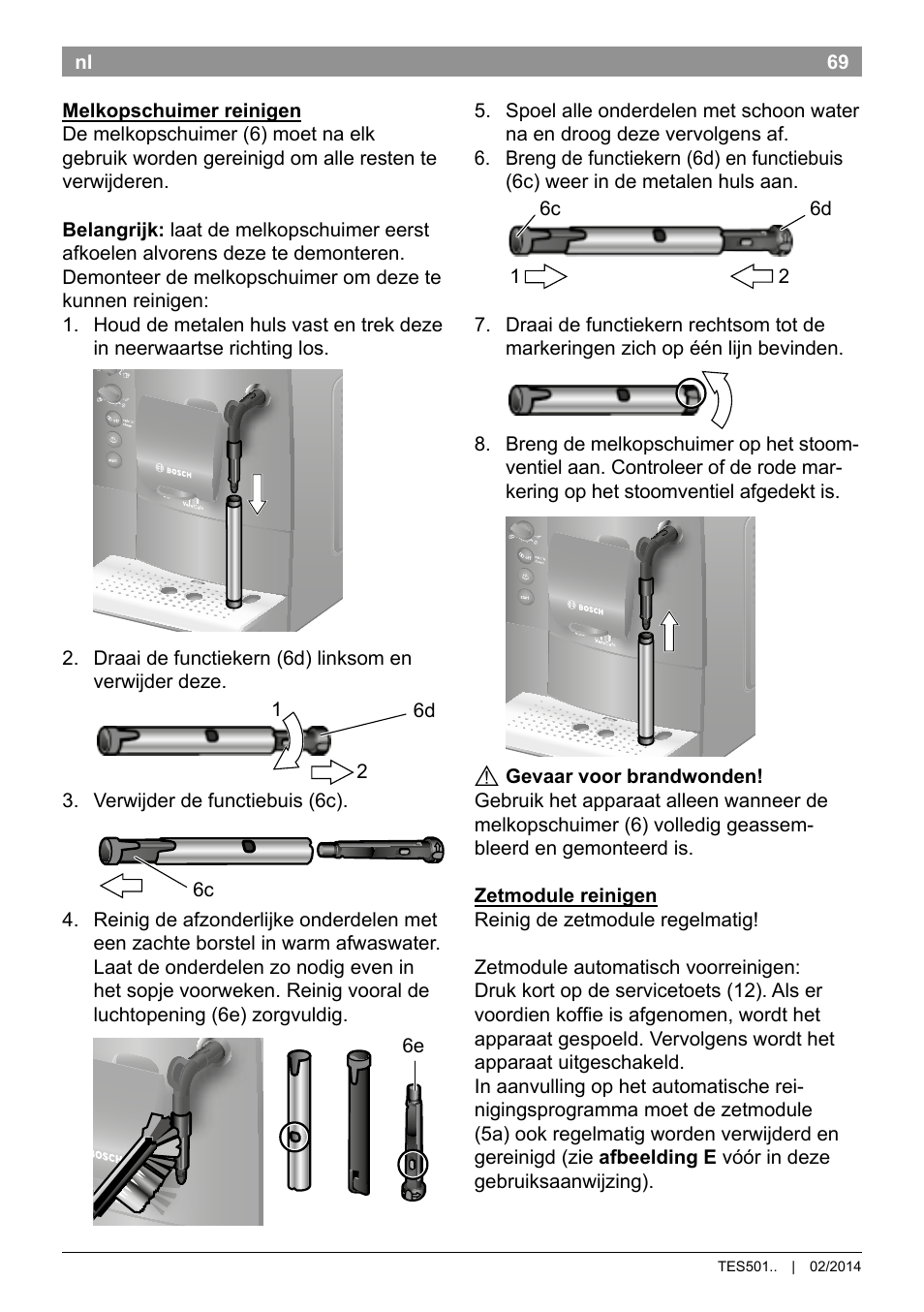 Bosch TES50129RW VeroCafe Machine à café Expresso automatique Noir User Manual | Page 73 / 122