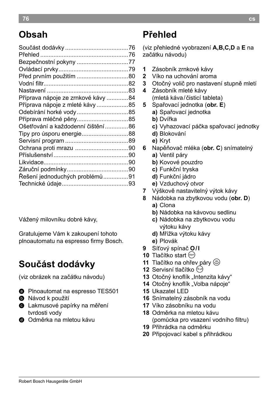 Bosch TES50129RW VeroCafe Machine à café Expresso automatique Noir User Manual | Page 80 / 122