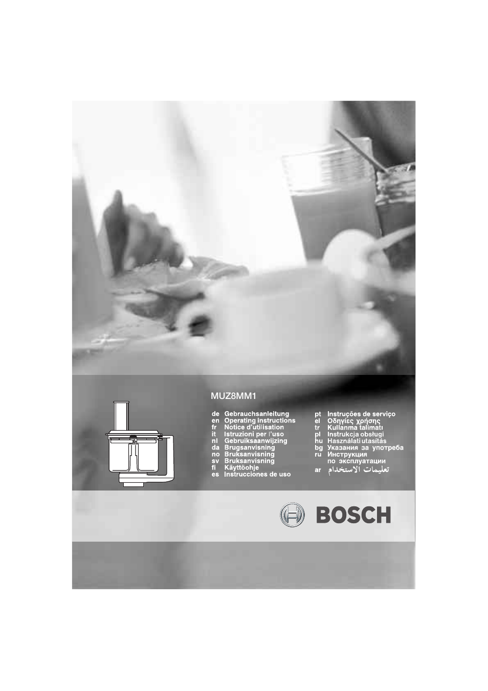 Bosch MUZ8MM1 Accessoire Multi-Mixer pour MUM8 User Manual | 54 pages