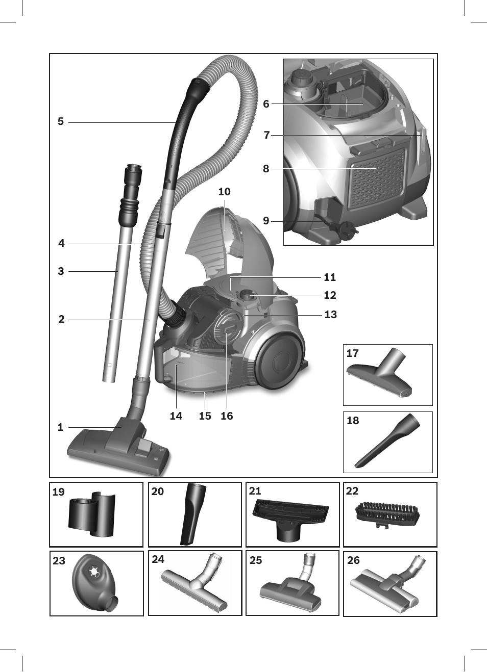 Bosch Aspirateur sans sac BGS32200 Bosch Relyyy Technologie sans sac innovante SensorBagless User Manual | Page 133 / 140