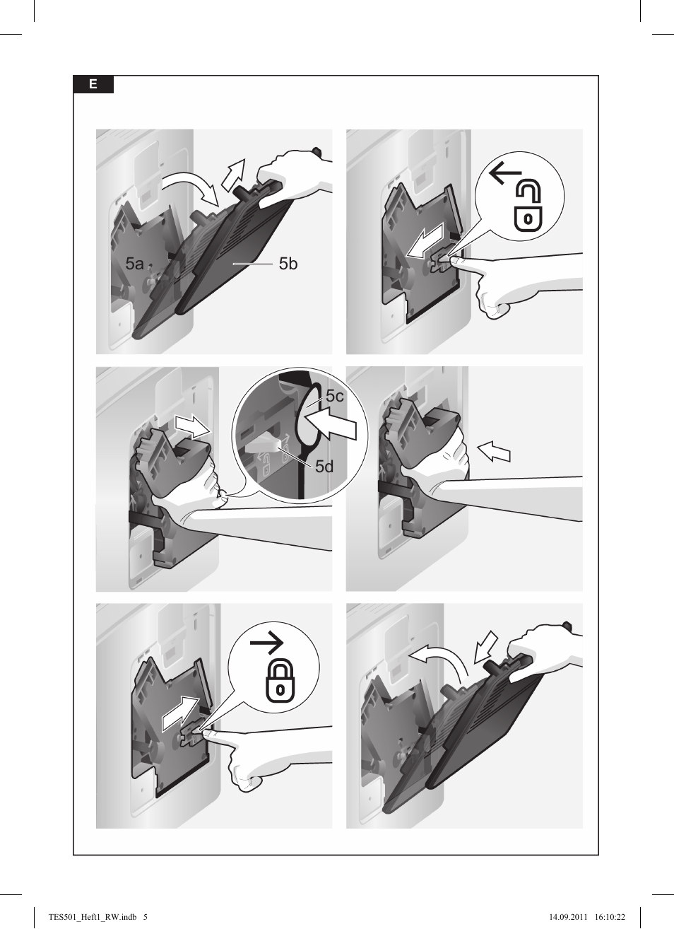 5b 5d 5c 5a | Bosch TES50129RW VeroCafe Machine à café Expresso automatique Noir User Manual | Page 5 / 117