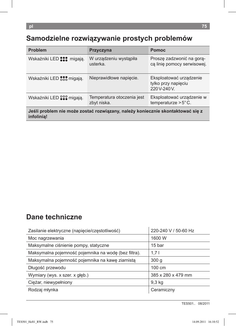 Bosch TES50129RW VeroCafe Machine à café Expresso automatique Noir User Manual | Page 75 / 117