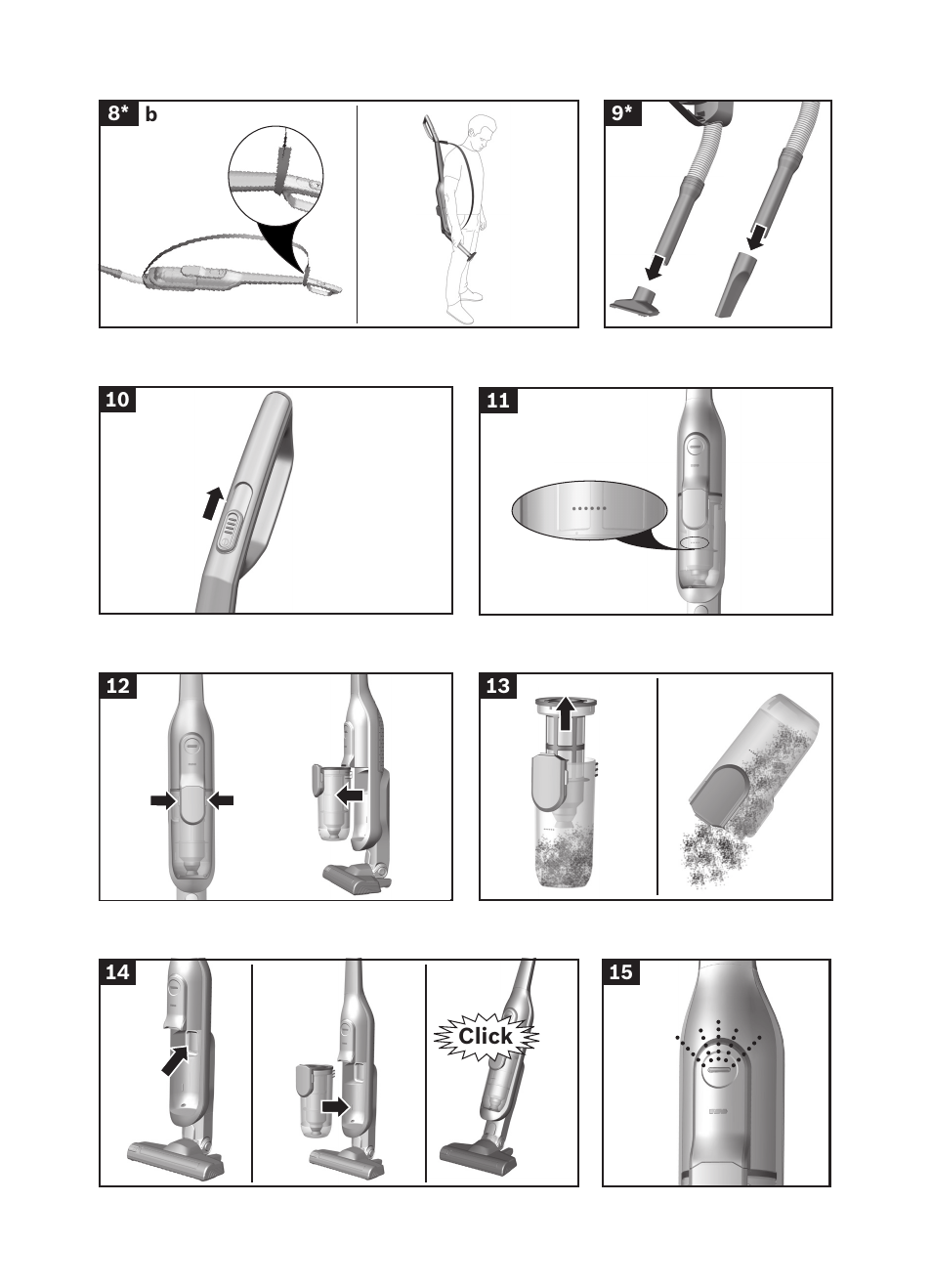 Bosch LithiumPower 25.2V Aspirateur balai sans fil rechargeable BBH52550 Argent minéral User Manual | Page 105 / 108