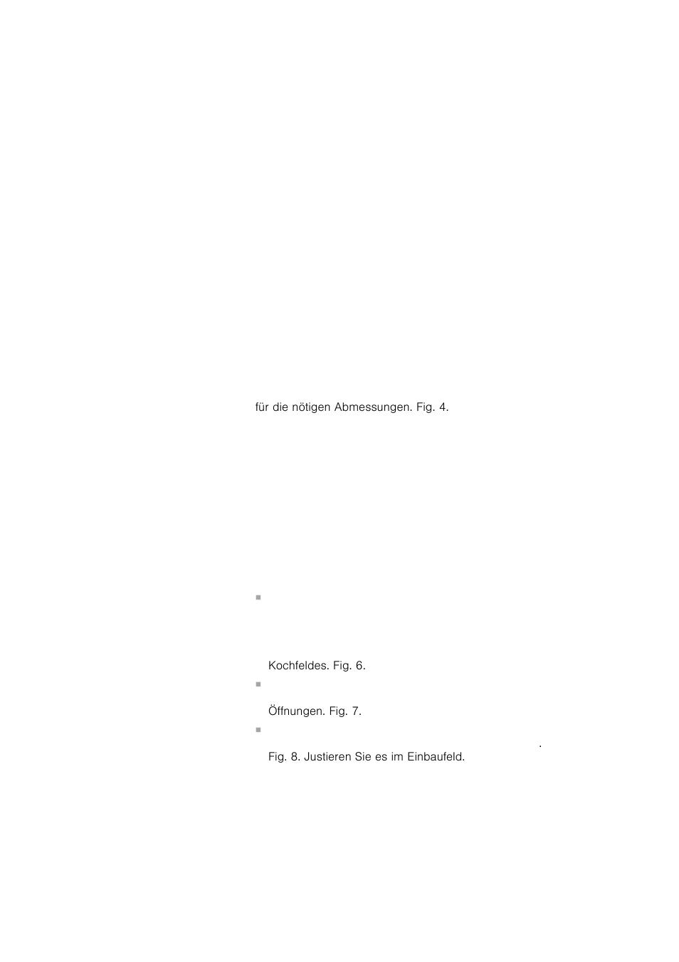 Vorbereitung des küchenmöbels, Einbau des kochfeldes | Bosch NCT615C01 Table électrique 60cm User Manual | Page 9 / 48