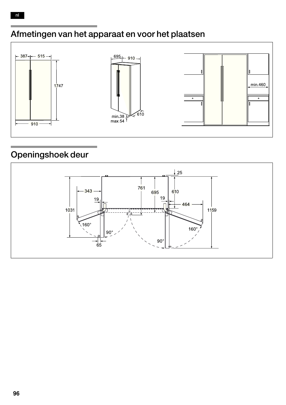 Bosch KAD62S51 Réfrigérateur-congélateur américain Premium User Manual | Page 96 / 114