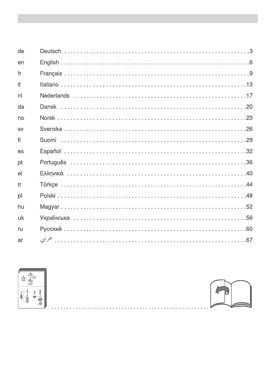 Bosch MSM66155 Mixeur plongeant blanc gris User Manual | Page 2 / 73