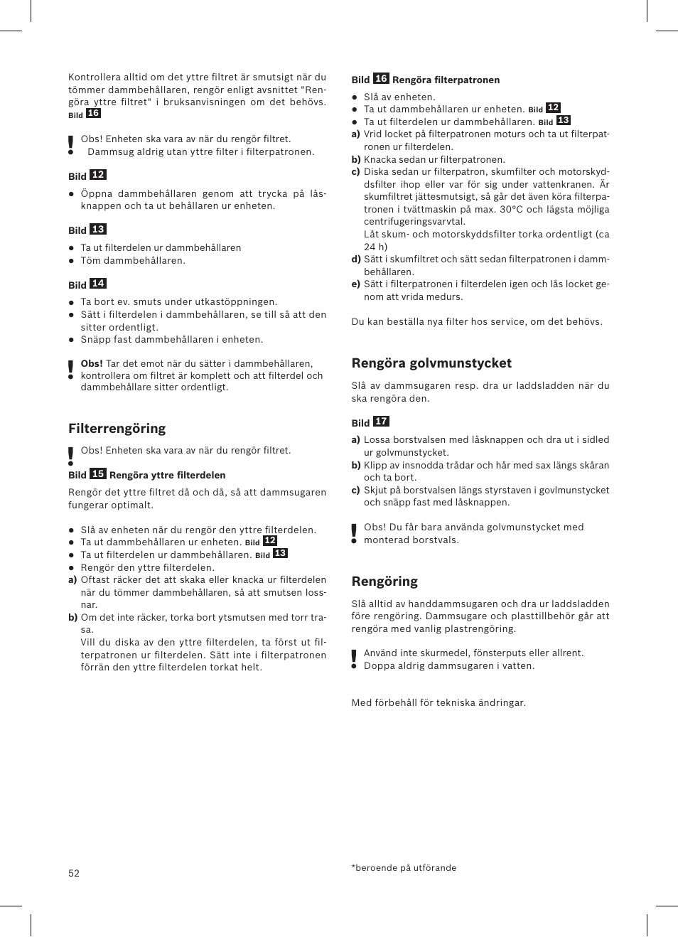 Bosch LithiumPower 18V Aspirateur balai sans fil rechargeable BCH51840 PABL User Manual | Page 53 / 108