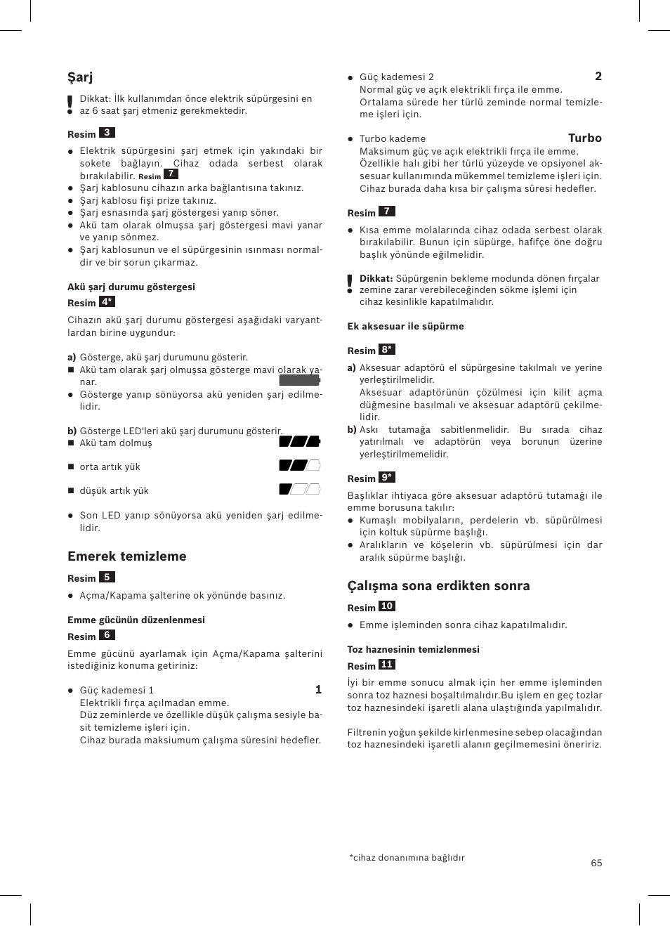 Bosch LithiumPower 18V Aspirateur balai sans fil rechargeable BCH51840 PABL User Manual | Page 66 / 108