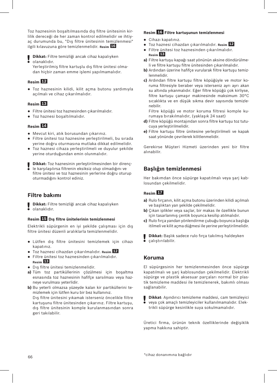 Bosch LithiumPower 18V Aspirateur balai sans fil rechargeable BCH51840 PABL User Manual | Page 67 / 108