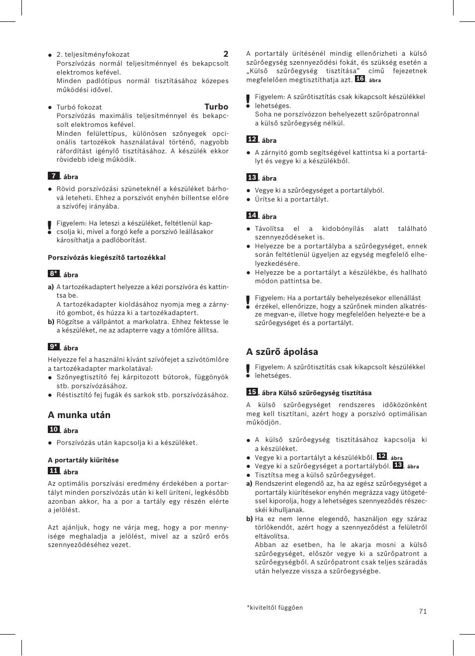 Bosch LithiumPower 18V Aspirateur balai sans fil rechargeable BCH51840 PABL User Manual | Page 72 / 108