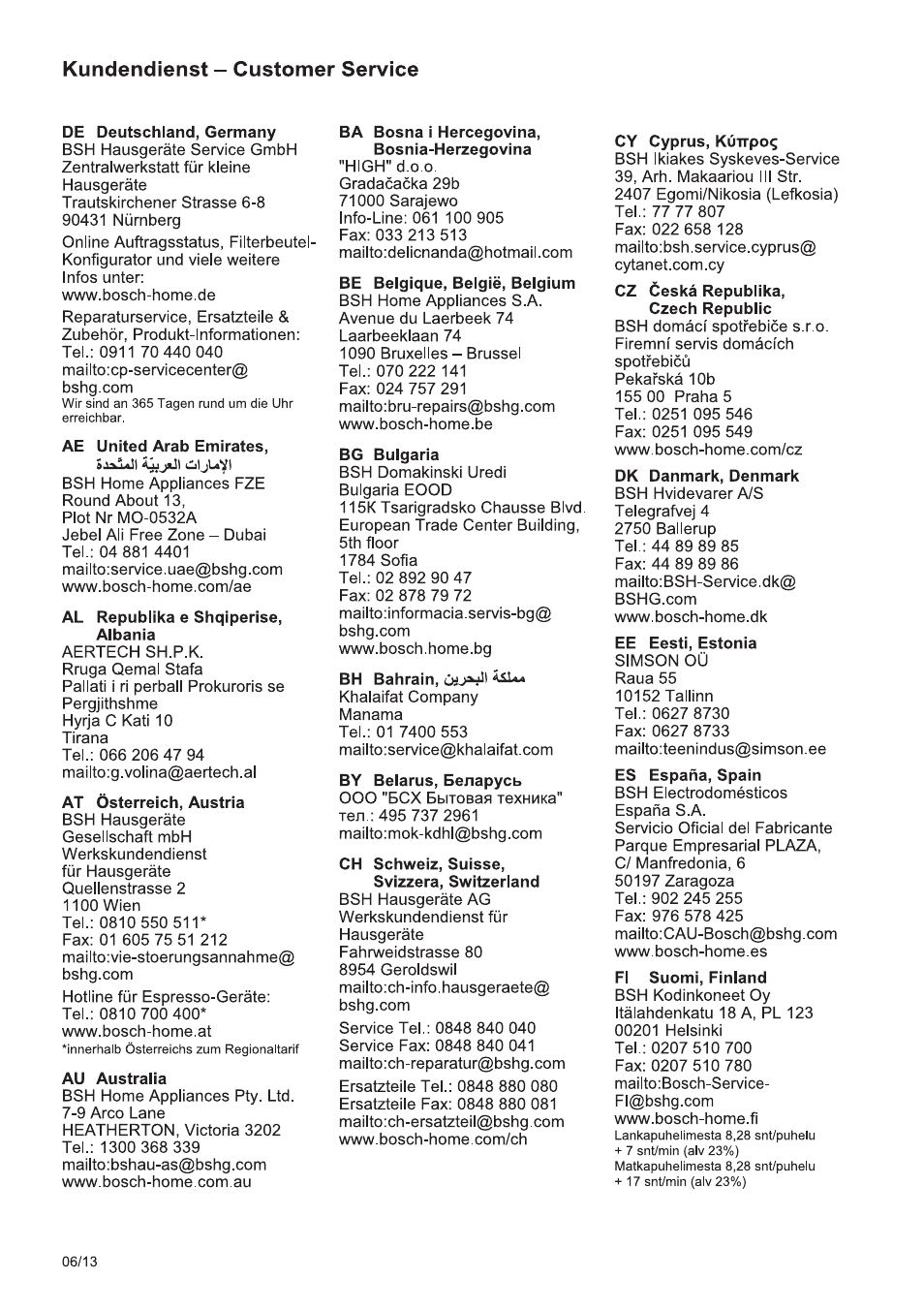 Bosch MUMXL10T Kitchen machine MaxxiMUM User Manual | Page 125 / 132