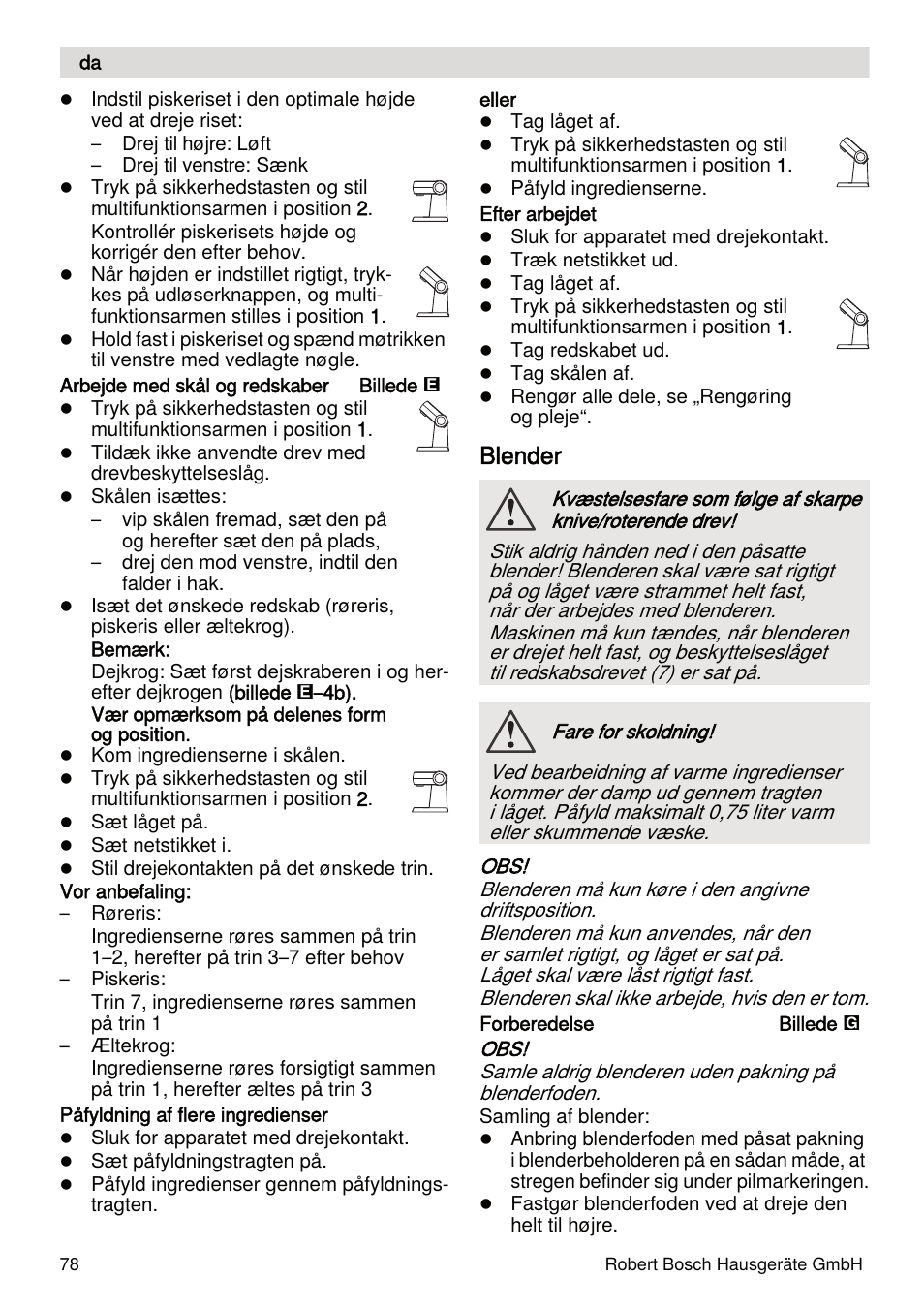 Blender | Bosch MUMXL10T Kitchen machine MaxxiMUM User Manual | Page 78 / 132