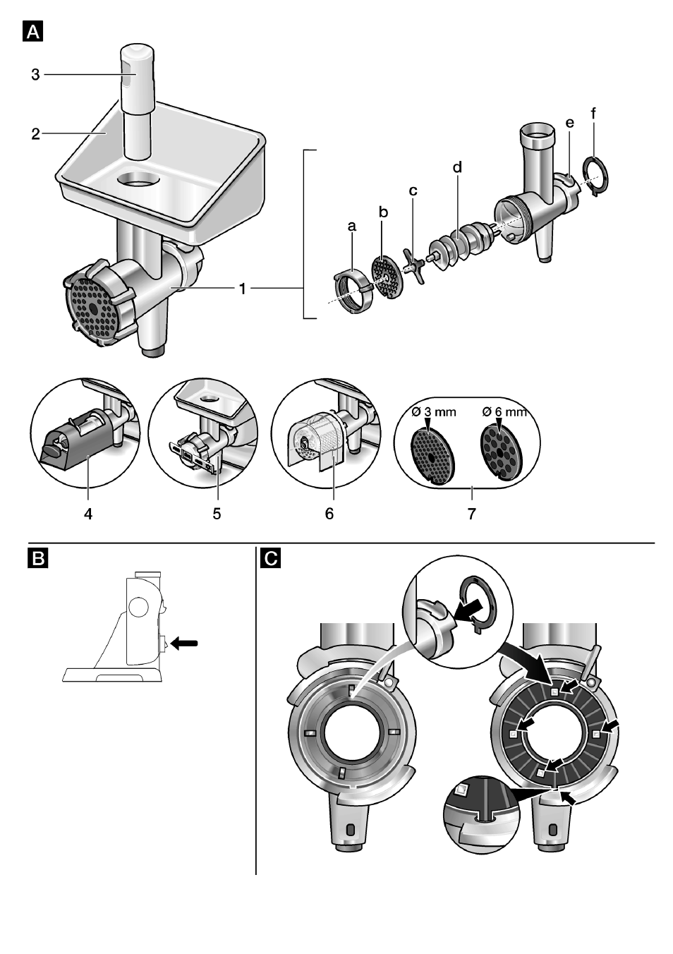 Bosch MUZ5FW1 Hachoir à viande Pour Kitchen machine MUM5 User Manual | Page 51 / 53