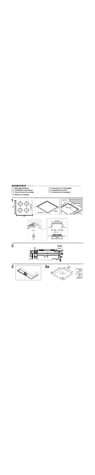 Bosch POP616B10E Table verre gaz 60 cm User Manual | 12 pages