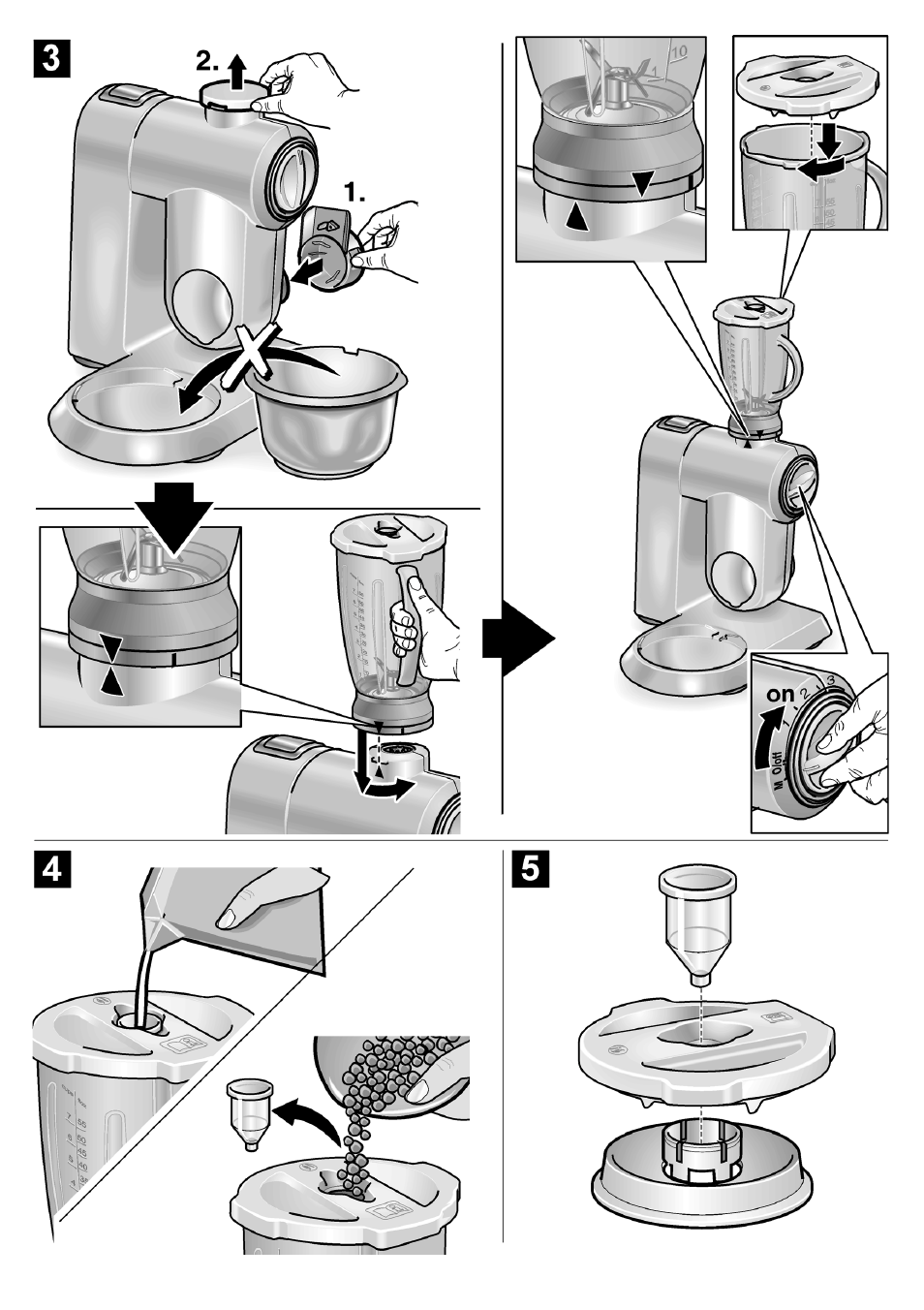 Bosch MUZ8MX2 Accessoire bol blender en verre pour MUM8 User Manual | Page 59 / 59