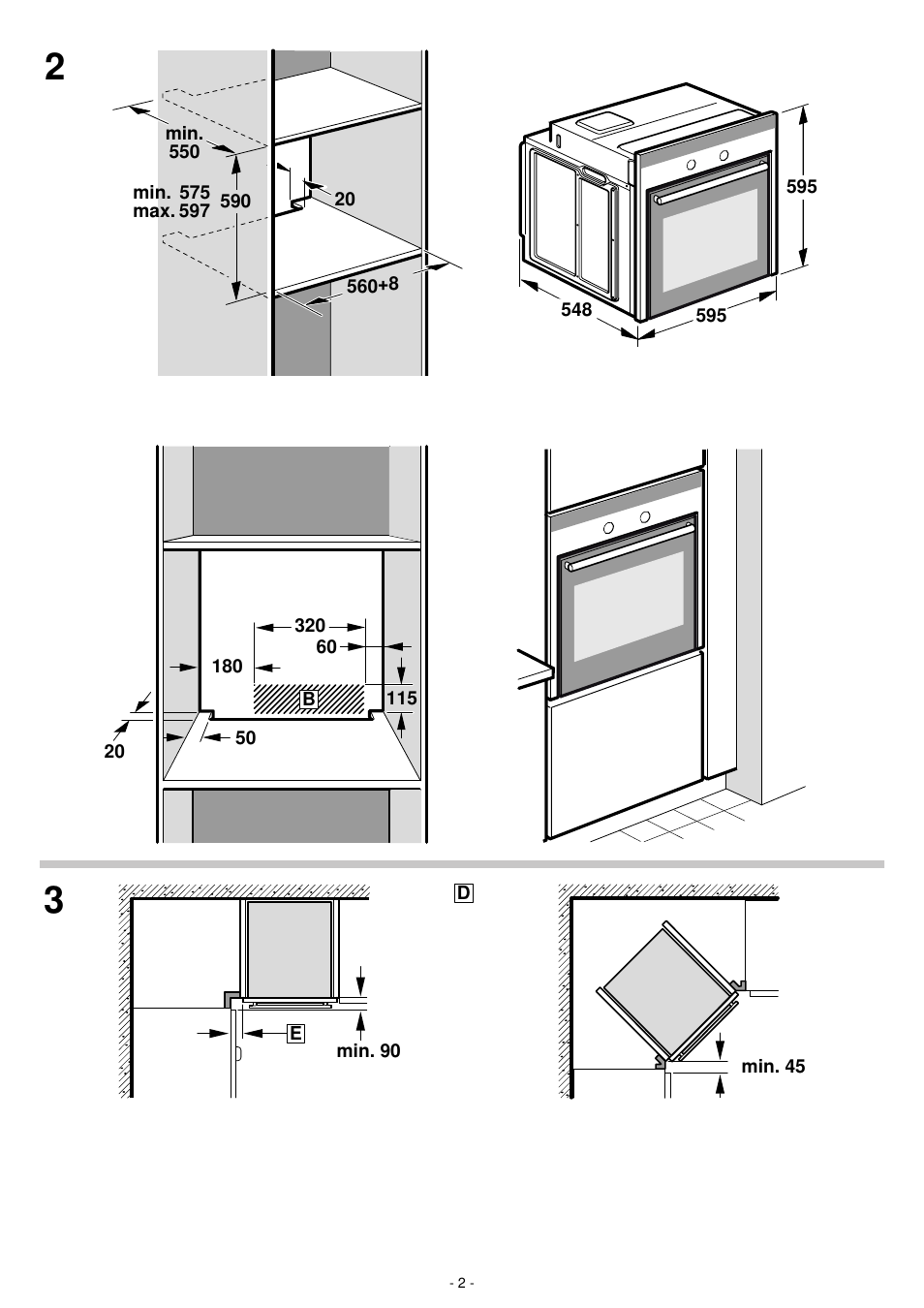 Bosch HBN532E0 - inox Four intégrable User Manual | Page 2 / 24