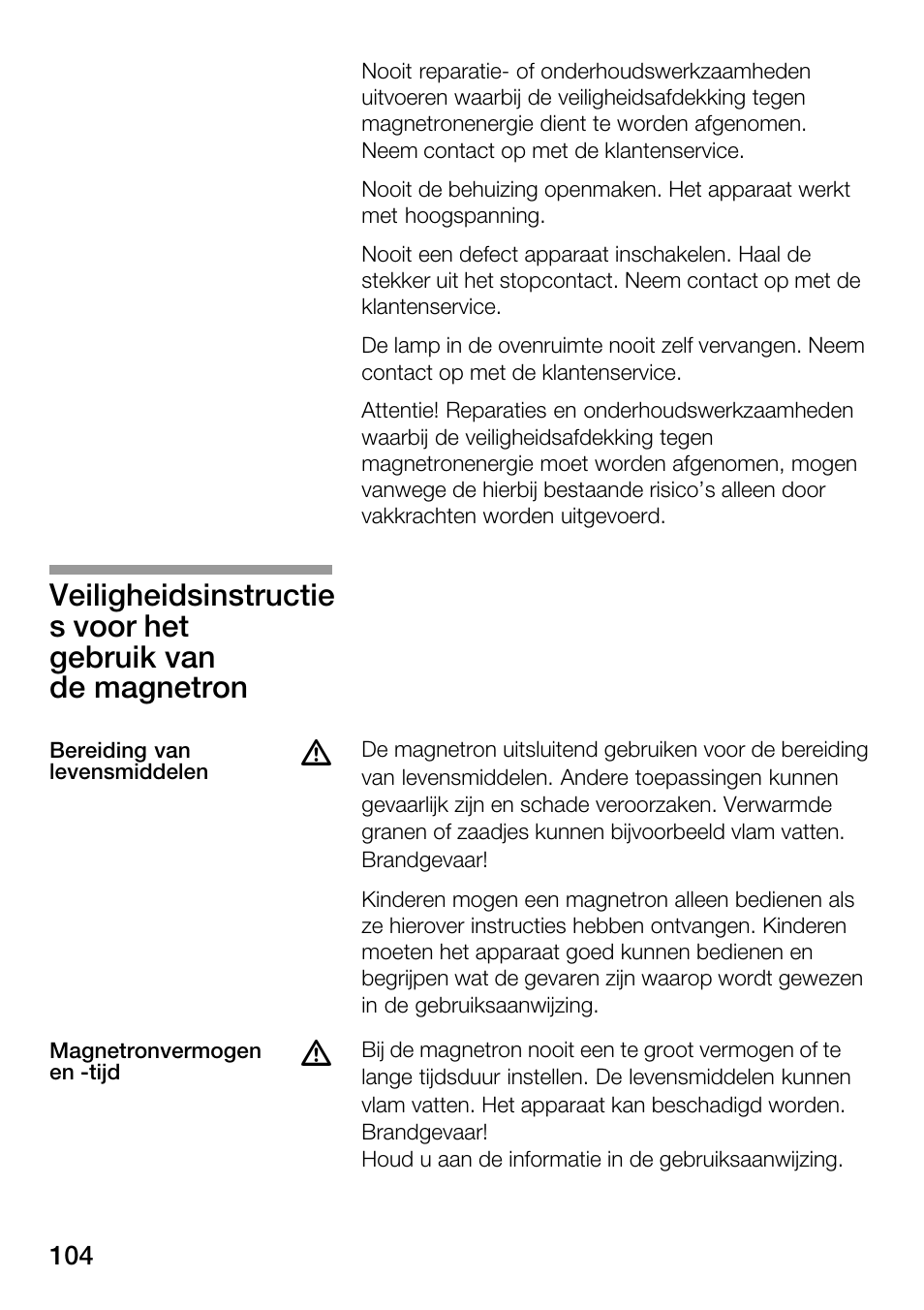 Bosch HMT82M650 - Inox Micro-ondes User Manual | Page 104 / 124