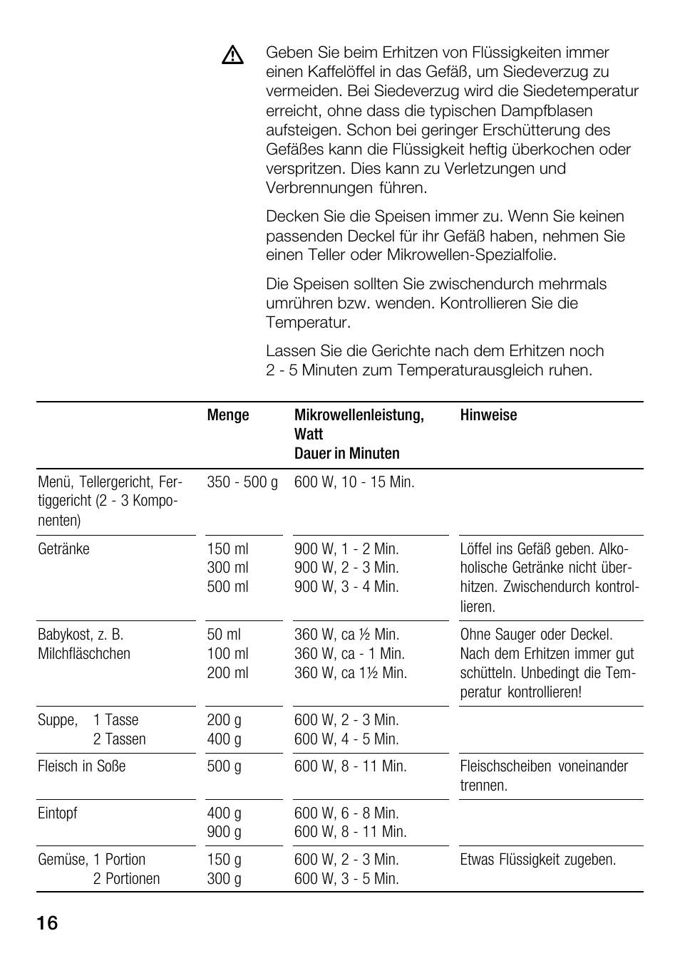 Bosch HMT82M650 - Inox Micro-ondes User Manual | Page 16 / 124