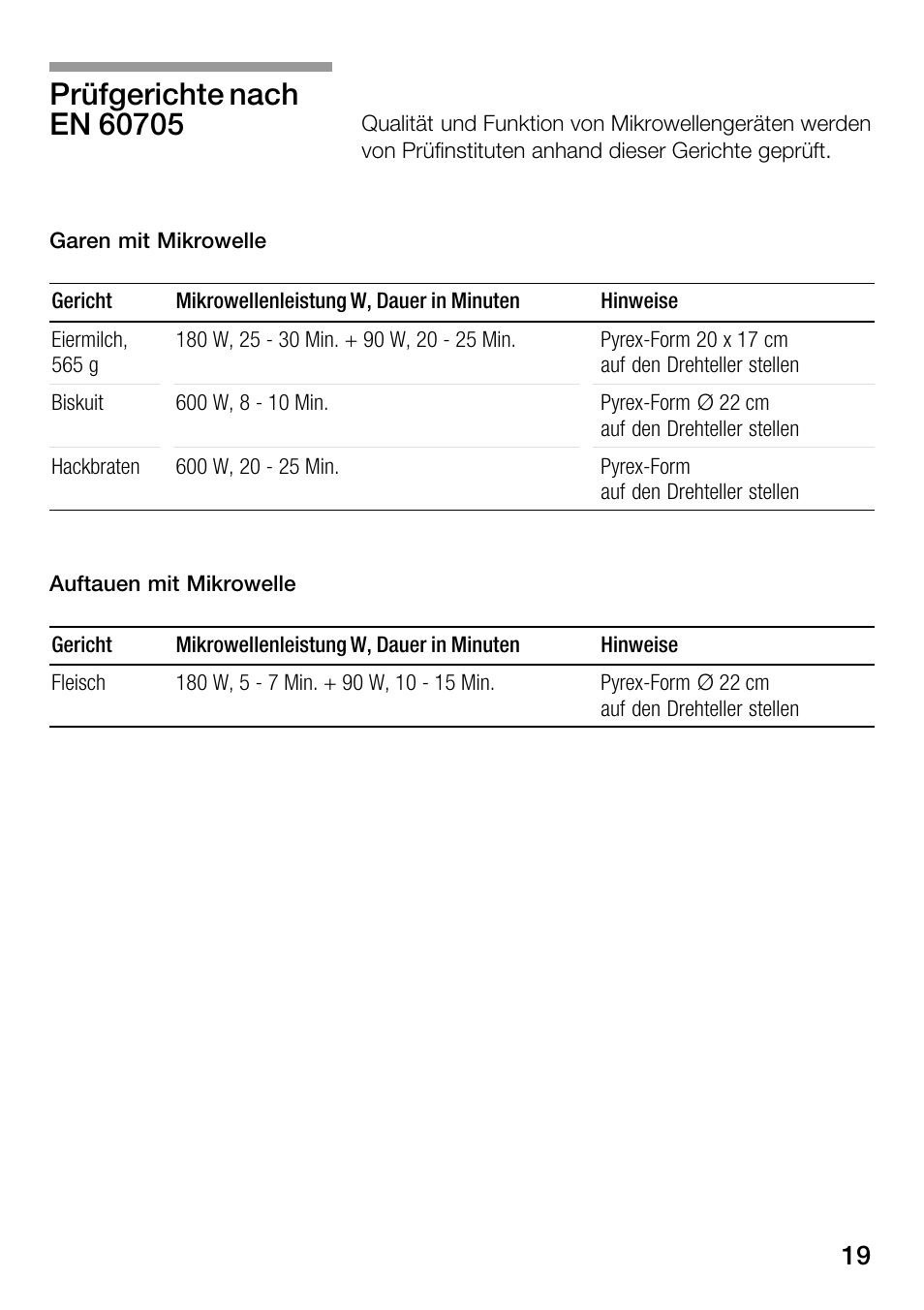 Bosch HMT82M650 - Inox Micro-ondes User Manual | Page 19 / 124