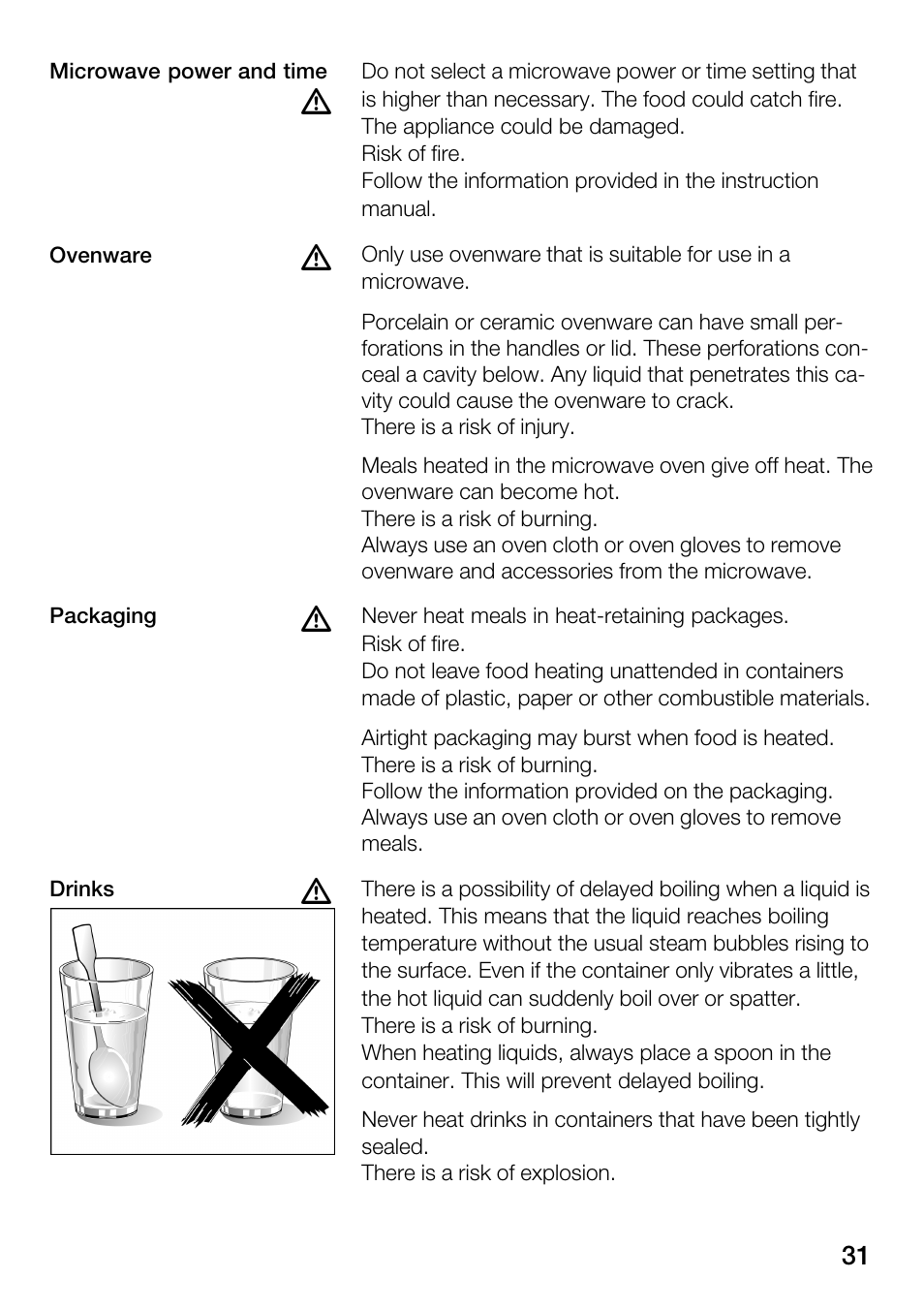 Bosch HMT82M650 - Inox Micro-ondes User Manual | Page 31 / 124