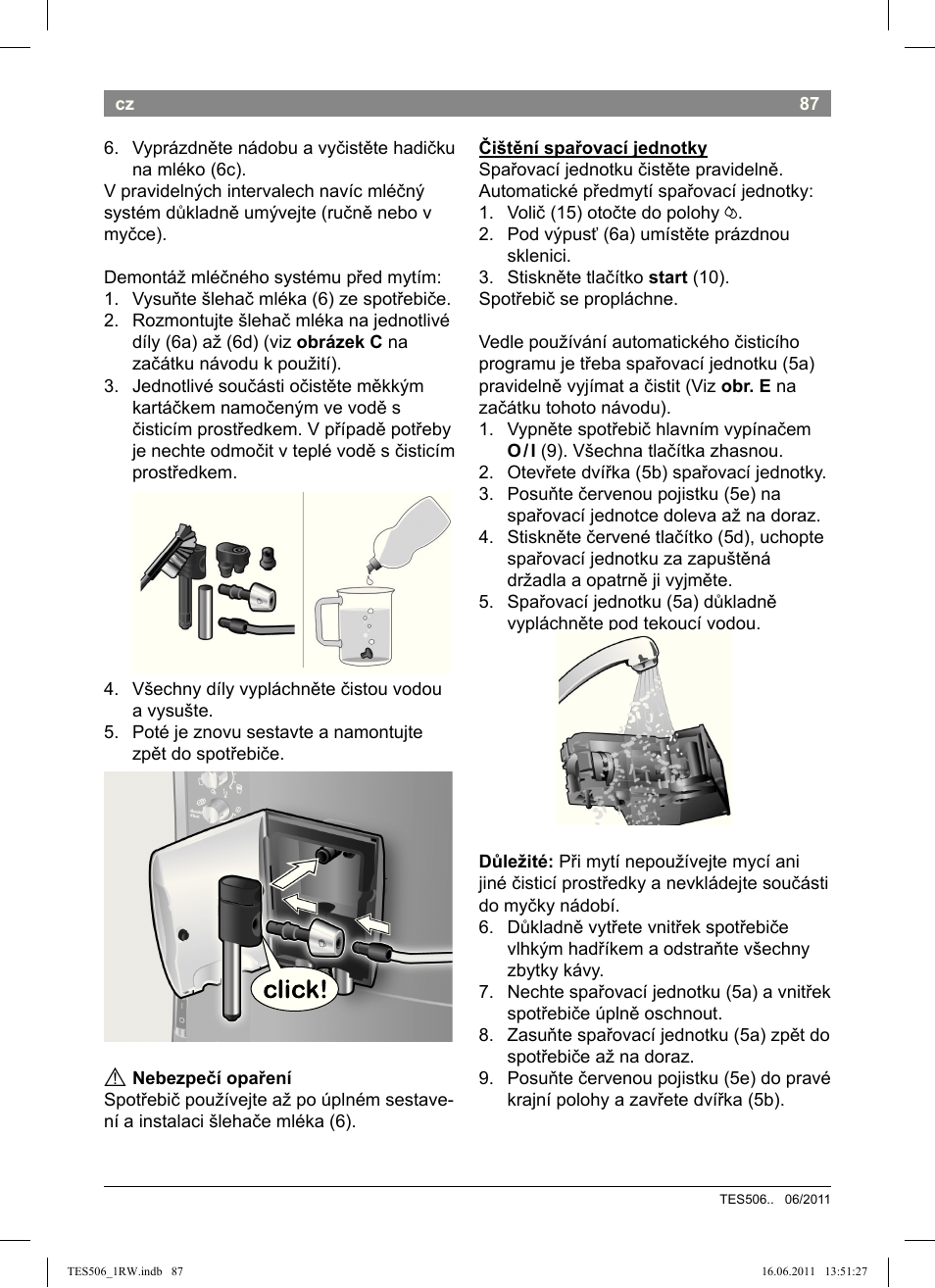 Bosch TES50621RW VeroCafe LattePro Machine à café Expresso automatique Titanium User Manual | Page 91 / 124