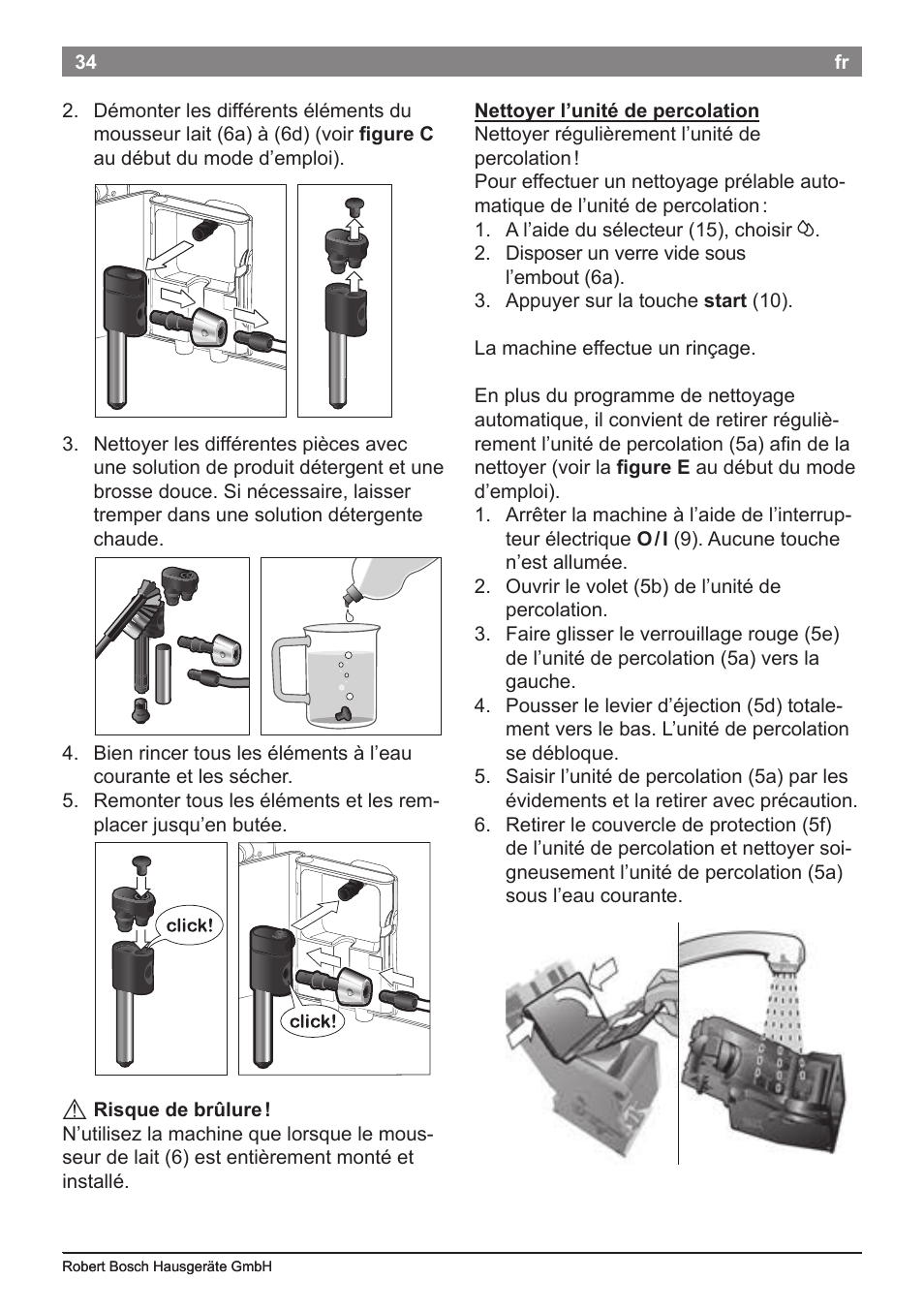 Bosch TES50621RW VeroCafe LattePro Machine à café Expresso automatique Titanium User Manual | Page 38 / 134