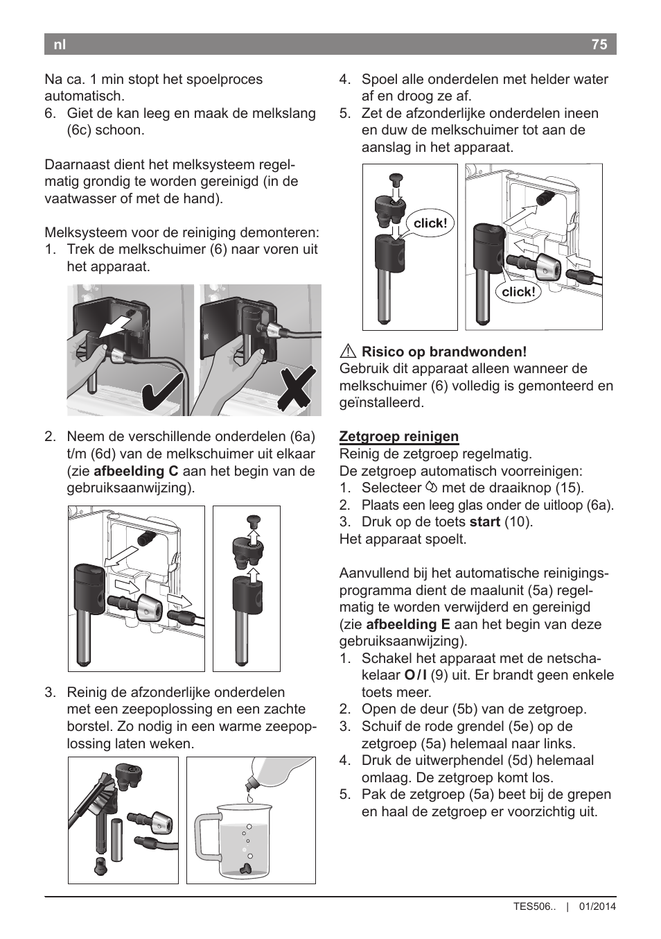 Bosch TES50621RW VeroCafe LattePro Machine à café Expresso automatique Titanium User Manual | Page 79 / 134