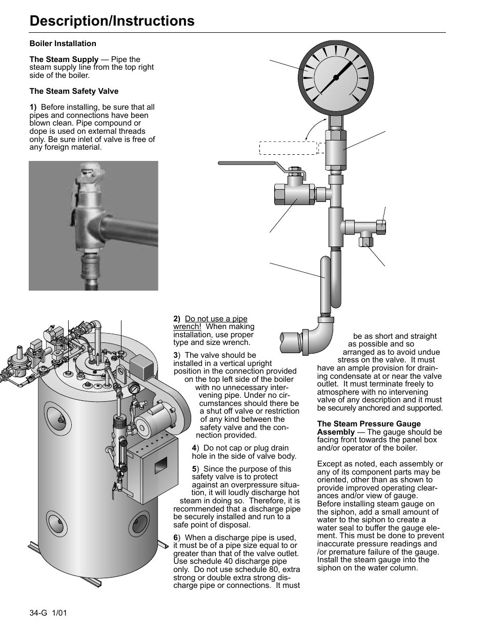 Description/instructions | Fulton Edge ICX or FB-F Vertical Tubeless Boilers (Steam), Gas Fired User Manual | Page 41 / 102