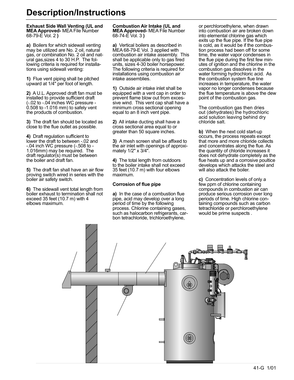 Description/instructions | Fulton Edge ICX or FB-F Vertical Tubeless Boilers (Steam), Gas Fired User Manual | Page 48 / 102