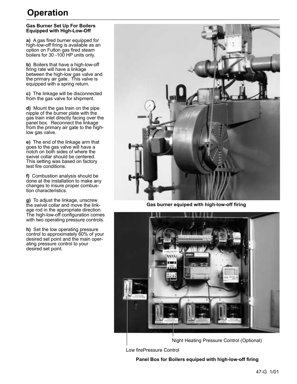 Operation | Fulton Edge ICX or FB-F Vertical Tubeless Boilers (Steam), Gas Fired User Manual | Page 56 / 102