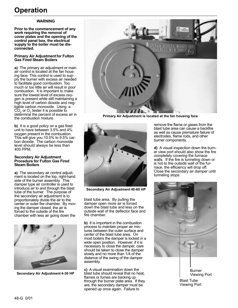 Operation | Fulton Edge ICX or FB-F Vertical Tubeless Boilers (Steam), Gas Fired User Manual | Page 57 / 102