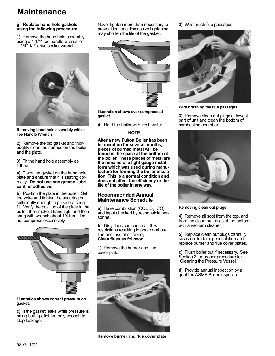 Maintenance | Fulton Edge ICX or FB-F Vertical Tubeless Boilers (Steam), Gas Fired User Manual | Page 67 / 102