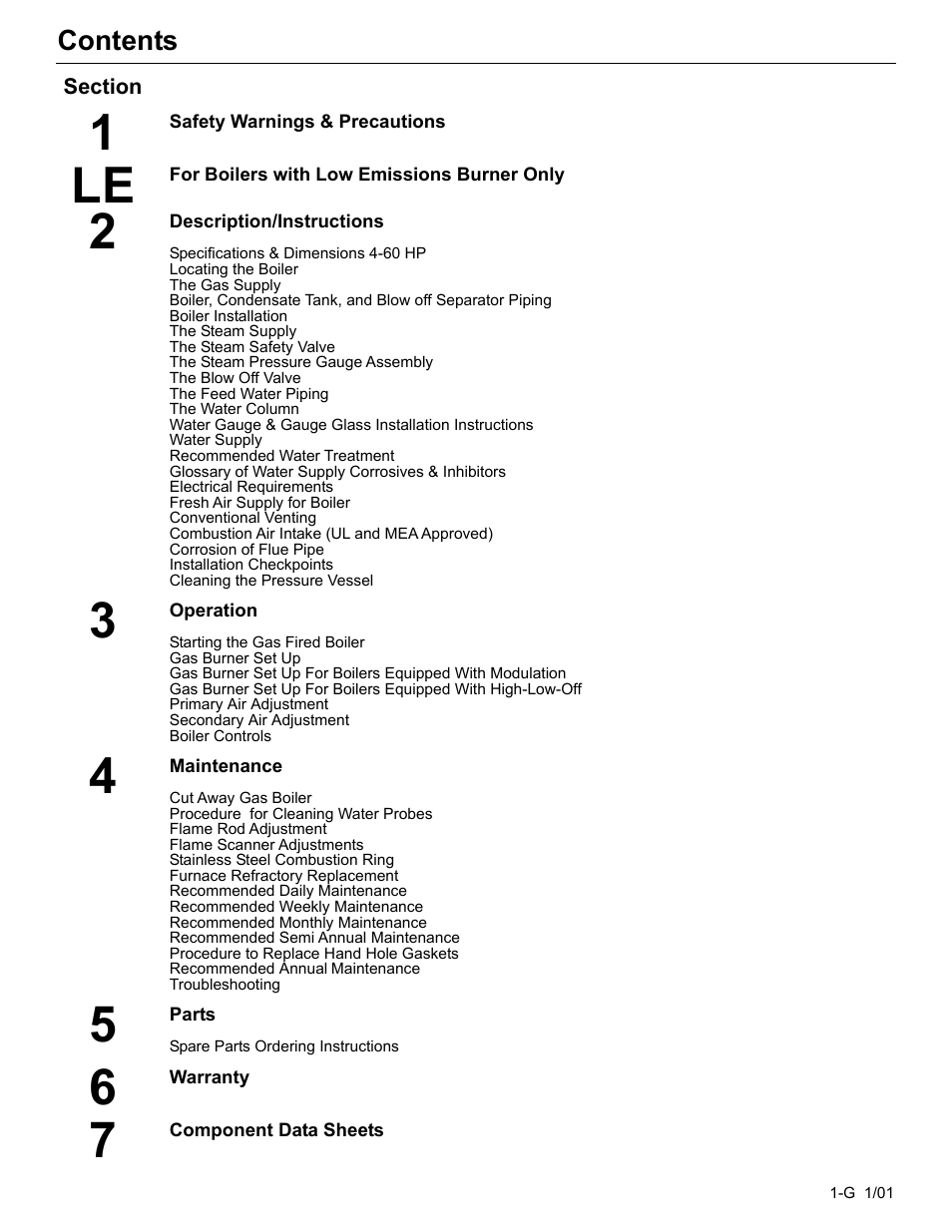 Fulton Edge ICX or FB-F Vertical Tubeless Boilers (Steam), Gas Fired User Manual | Page 7 / 102