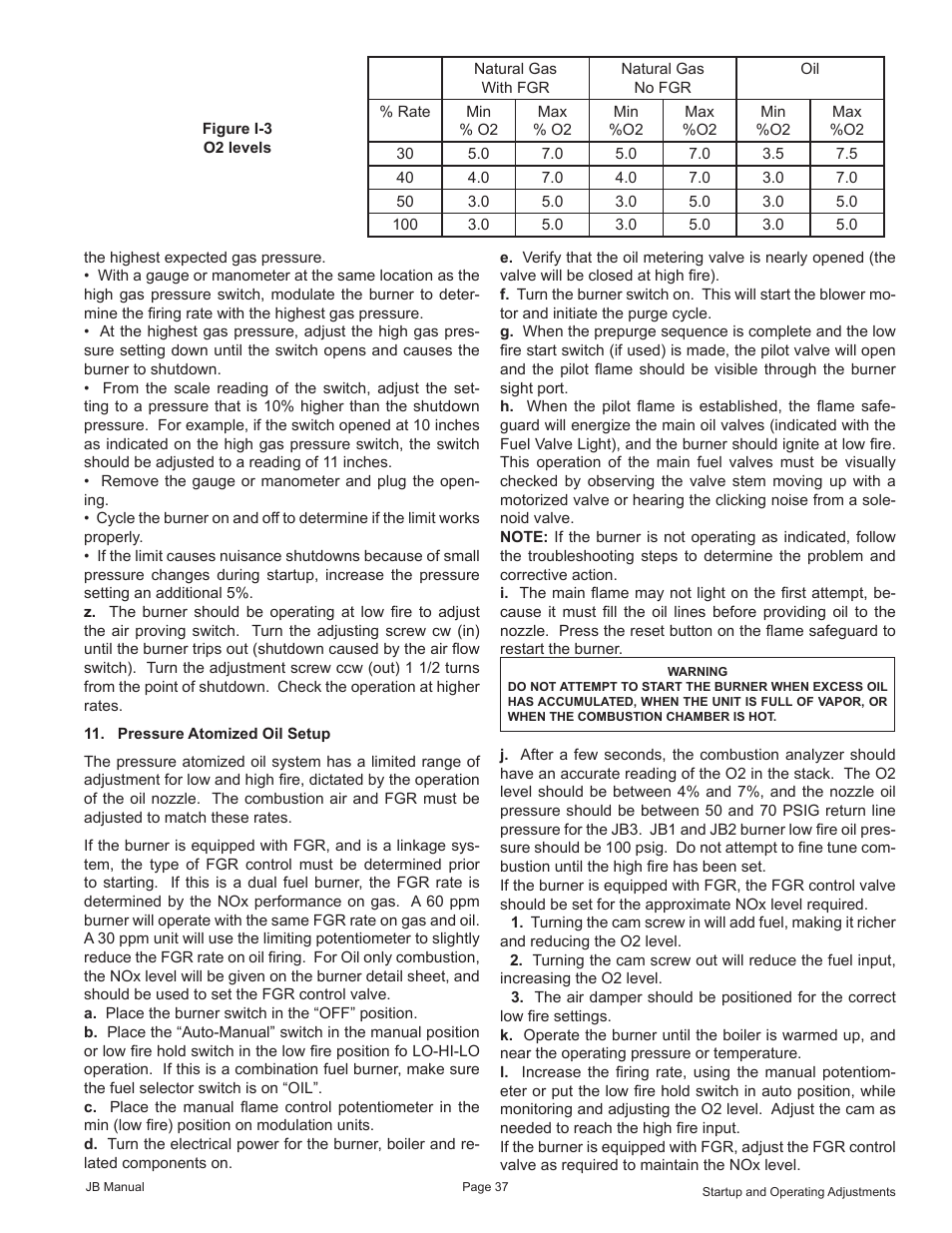 Fulton VMP Webster Oil_Combo Burner User Manual | Page 37 / 52