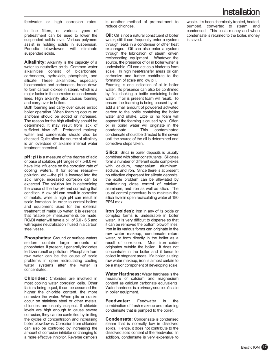 Installation | Fulton Electric (FB-L) Steam Boiler User Manual | Page 21 / 46