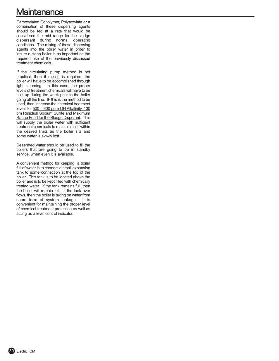 Maintenance | Fulton Electric (FB-L) Steam Boiler User Manual | Page 34 / 46