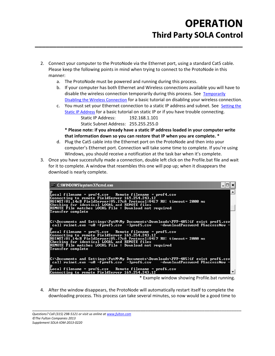 Fulton Caliber (CAL) SOLA Gateways User Manual | Page 12 / 36
