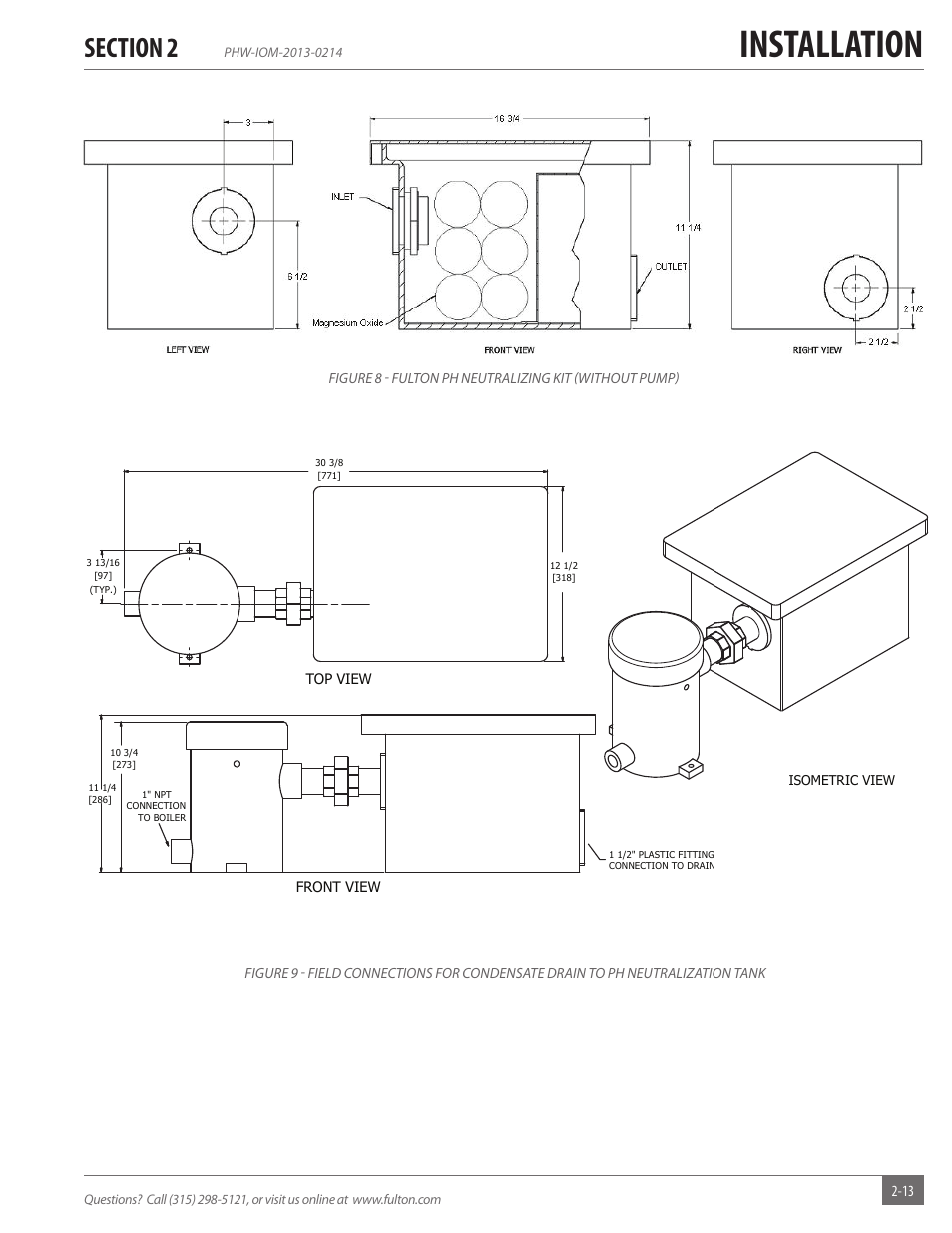 Installation | Fulton Pulse HW (PHW) Fully Condensing Hydronic Boiler User Manual | Page 19 / 84