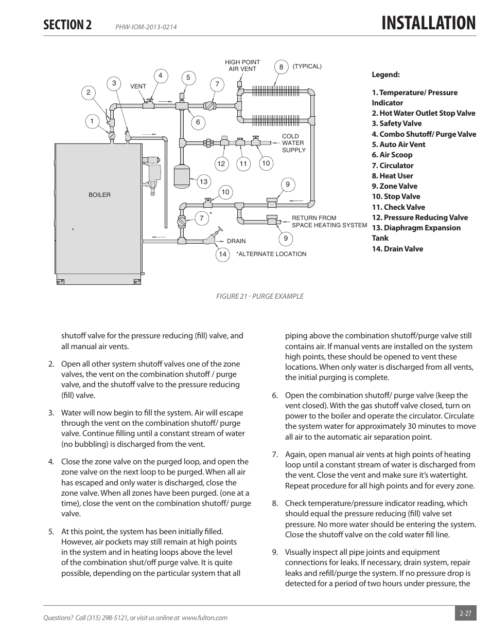 Installation | Fulton Pulse HW (PHW) Fully Condensing Hydronic Boiler User Manual | Page 33 / 84