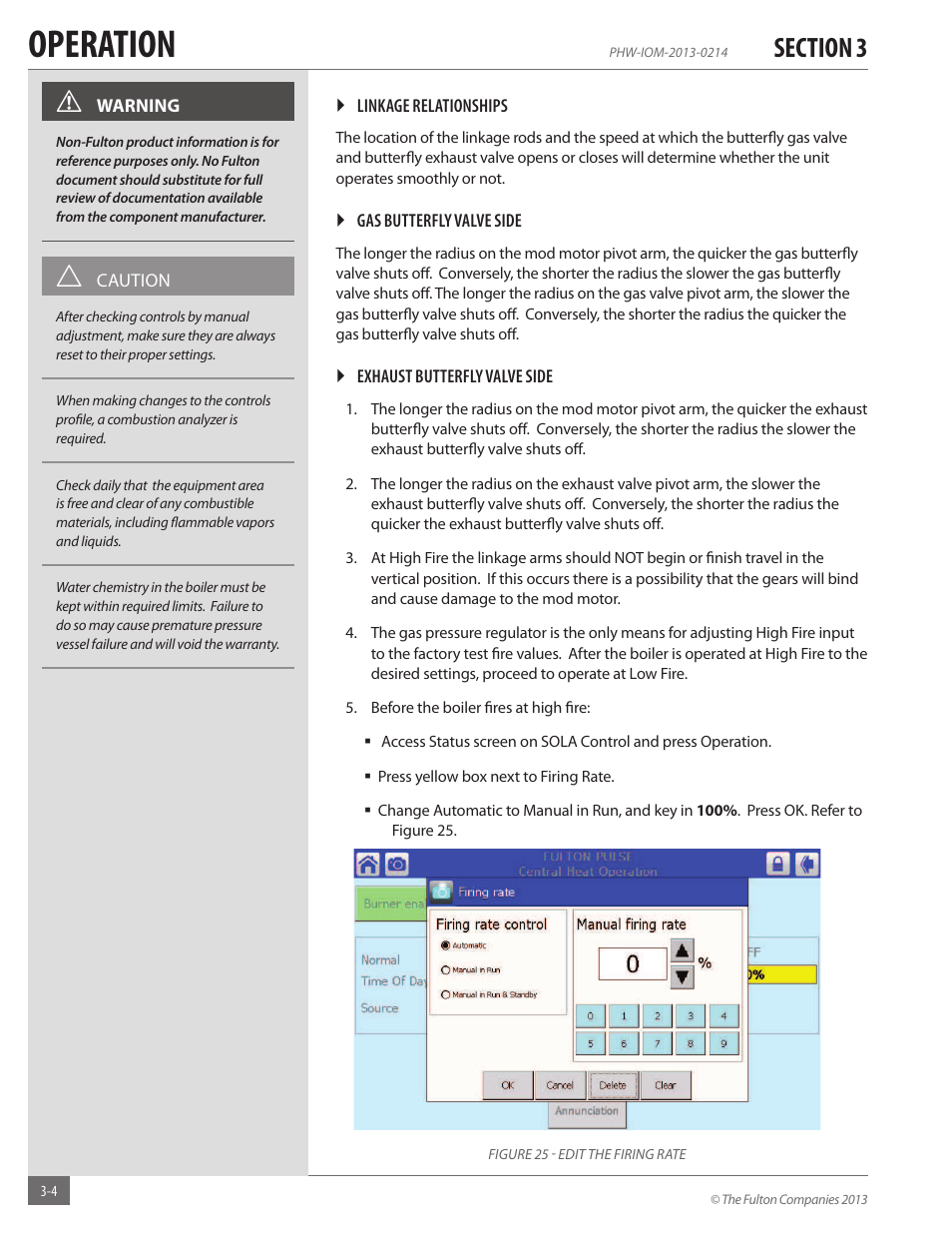 Operation | Fulton Pulse HW (PHW) Fully Condensing Hydronic Boiler User Manual | Page 40 / 84