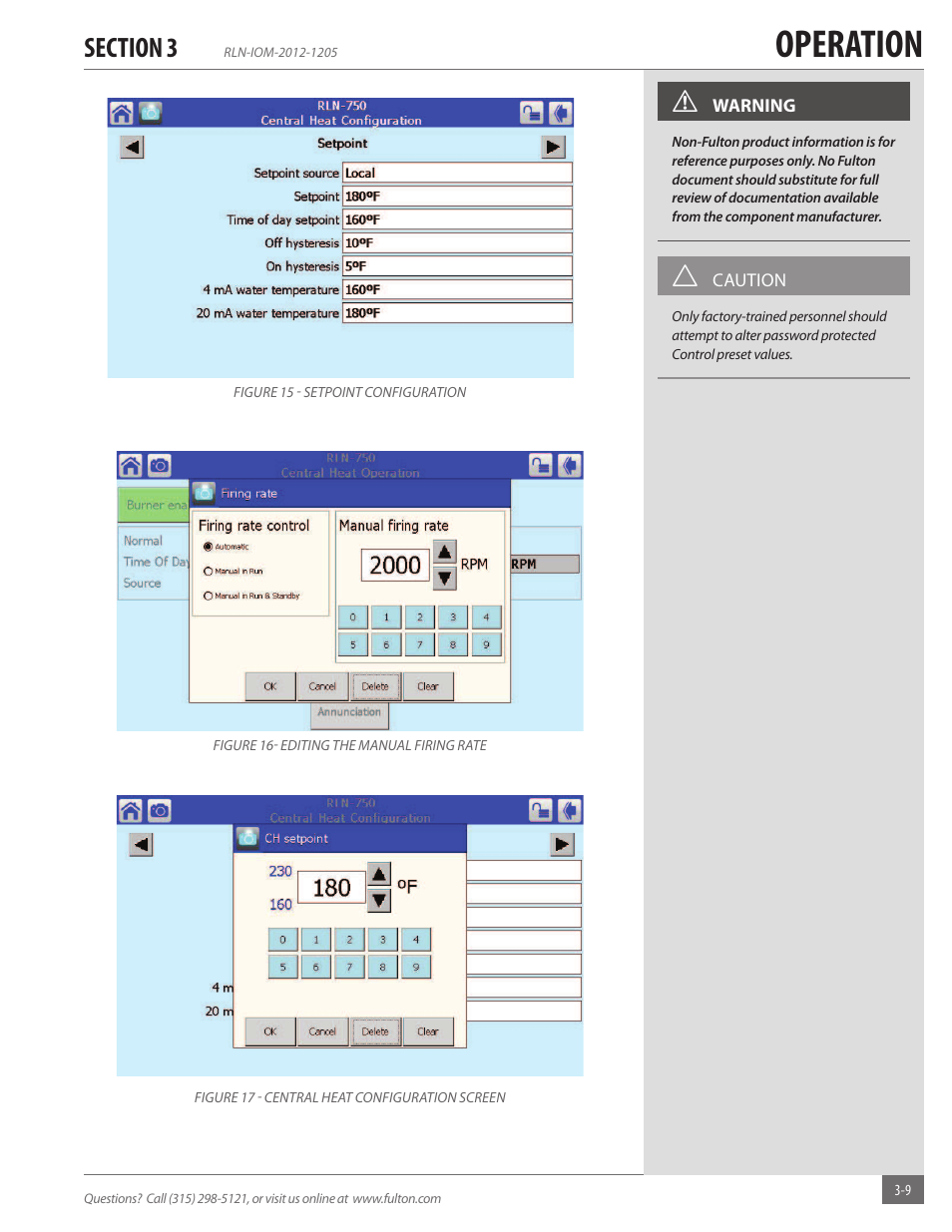Operation | Fulton Reliance (RLN) High Efficiency Cooper Fin Boiler User Manual | Page 39 / 60