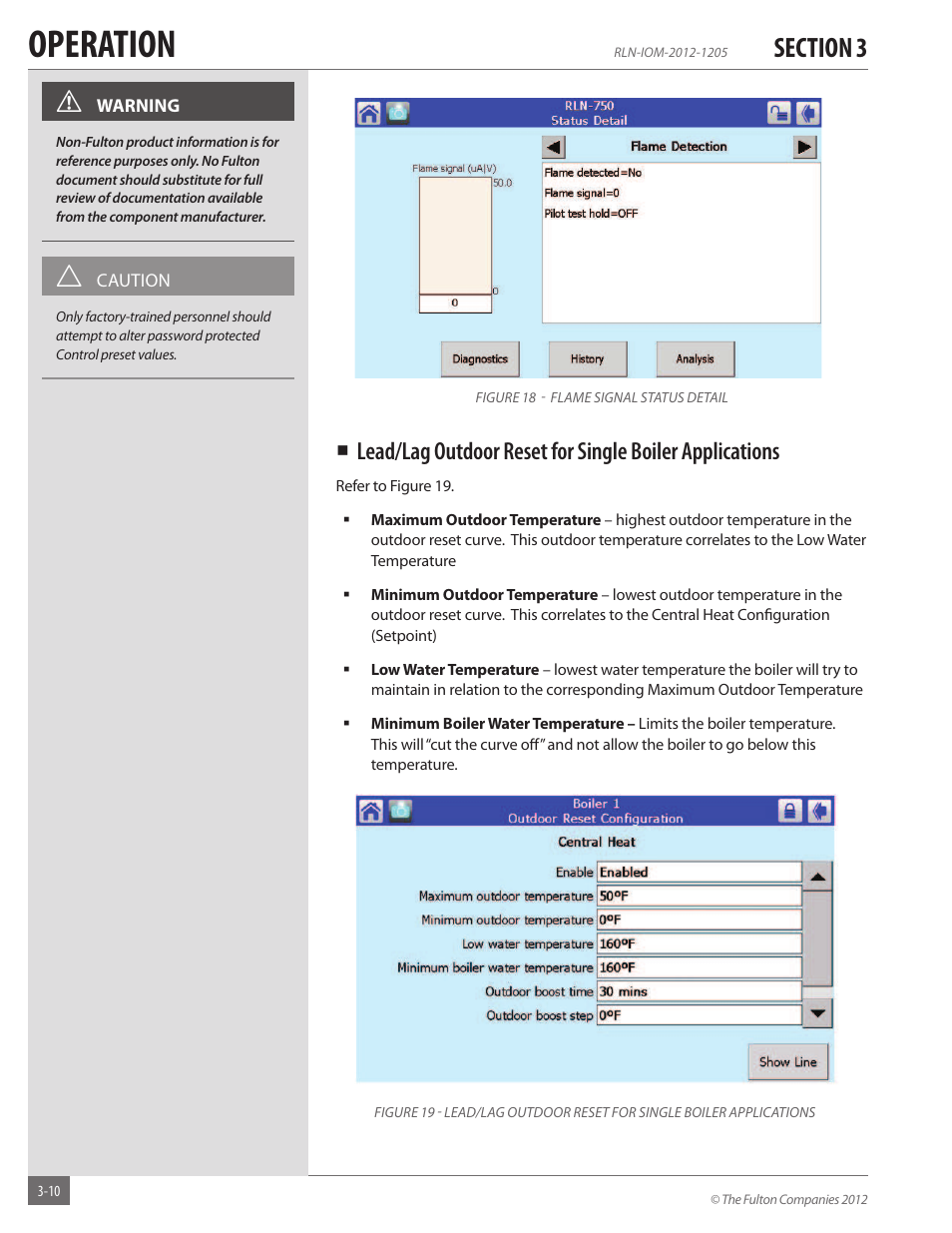 Operation | Fulton Reliance (RLN) High Efficiency Cooper Fin Boiler User Manual | Page 40 / 60