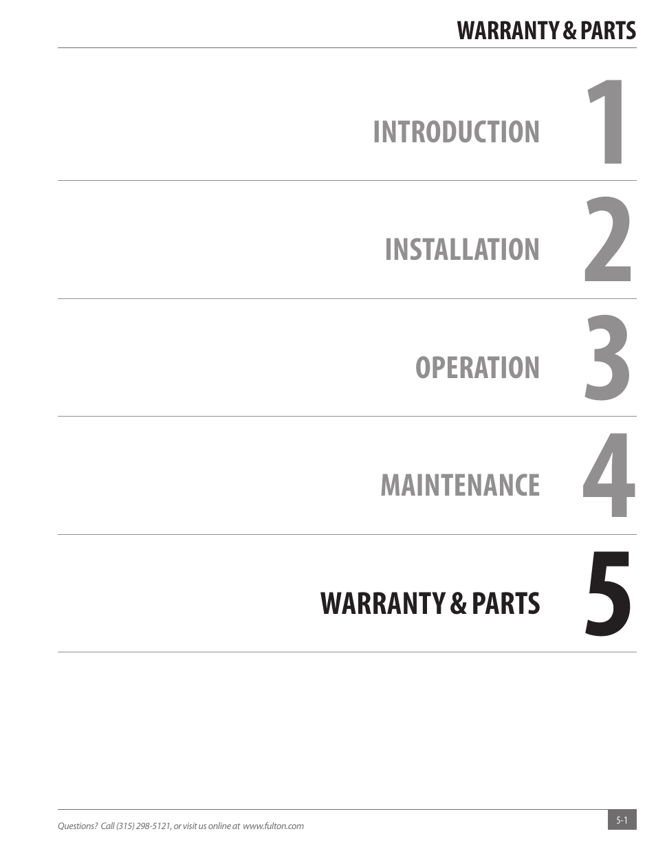 Fulton Reliance (RLN) High Efficiency Cooper Fin Boiler User Manual | Page 53 / 60