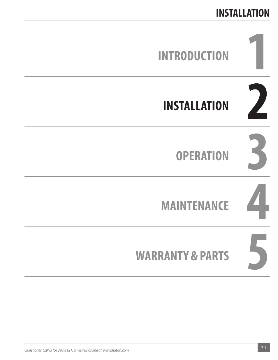Fulton Reliance (RLN) High Efficiency Cooper Fin Boiler User Manual | Page 7 / 60