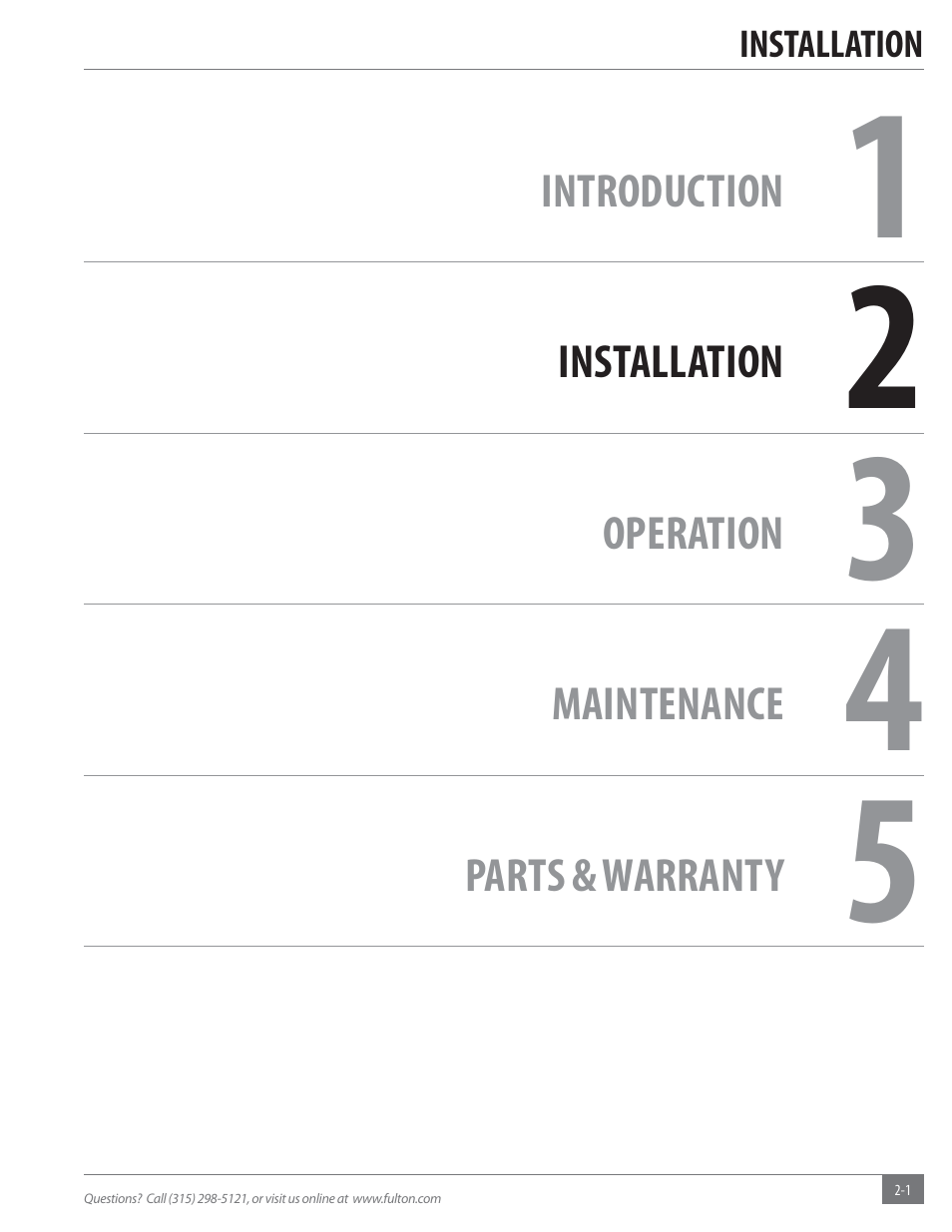 Fulton Vertical Coil (FT-C_S) Thermal Fluid (hot oil) Heater User Manual | Page 7 / 92